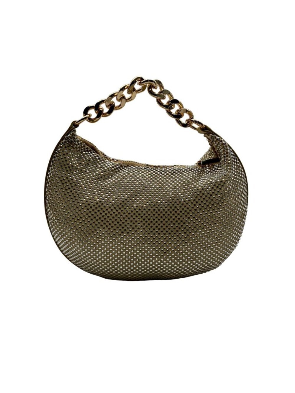 Nina Gold Mesh Mini Bag With Pouch